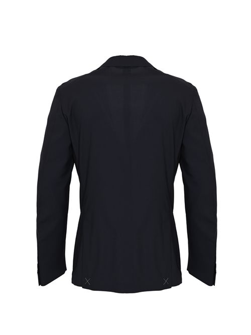 Giacca monopetto in misto lana e seta Blu Corneliani | 27X579 2718487 7R001